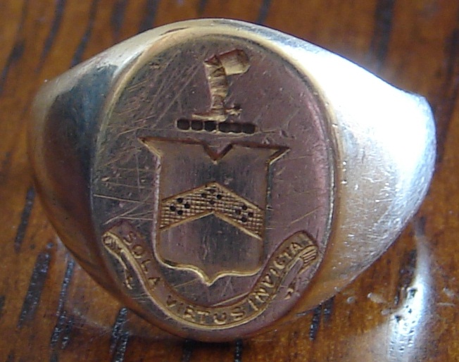Beverley Eyre's signet ring